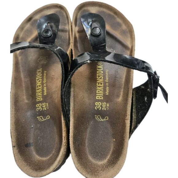 Birkenstock Womens Gizeh Sandal Black Regular 245 Sz 38 US 7 - Picture 4 of 9
